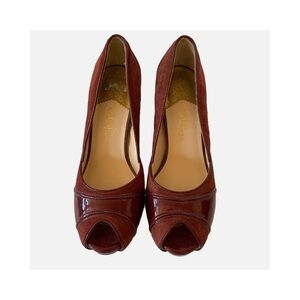 (4 for &20) COLE HAAN Suede/Patent Heels Sz 5.5